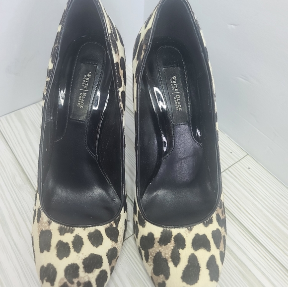 White house black market willow leapard print wedge size 7 - Picture 4 of 9